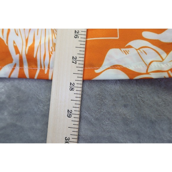 Tennessee Volunteers Vols Orange Tropical Hawaiian Button Up Shirt Men's XS - Picture 6 of 6